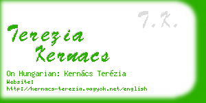 terezia kernacs business card